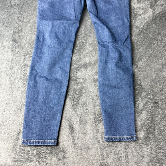 Kensie Effortless Ankle Mid Rise Distressed Blue Wash Skinny Jeans Size 6/28 - Picture 13 of 13